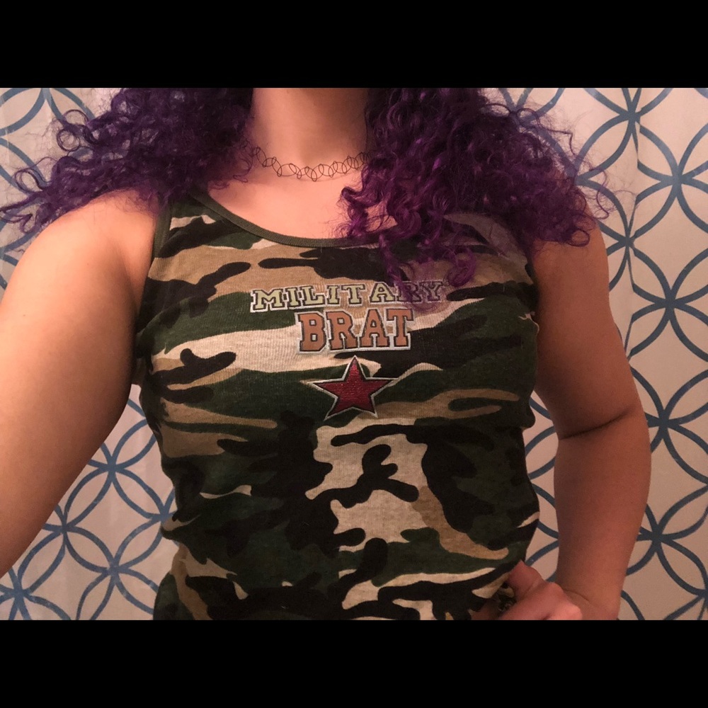 Camo crop top